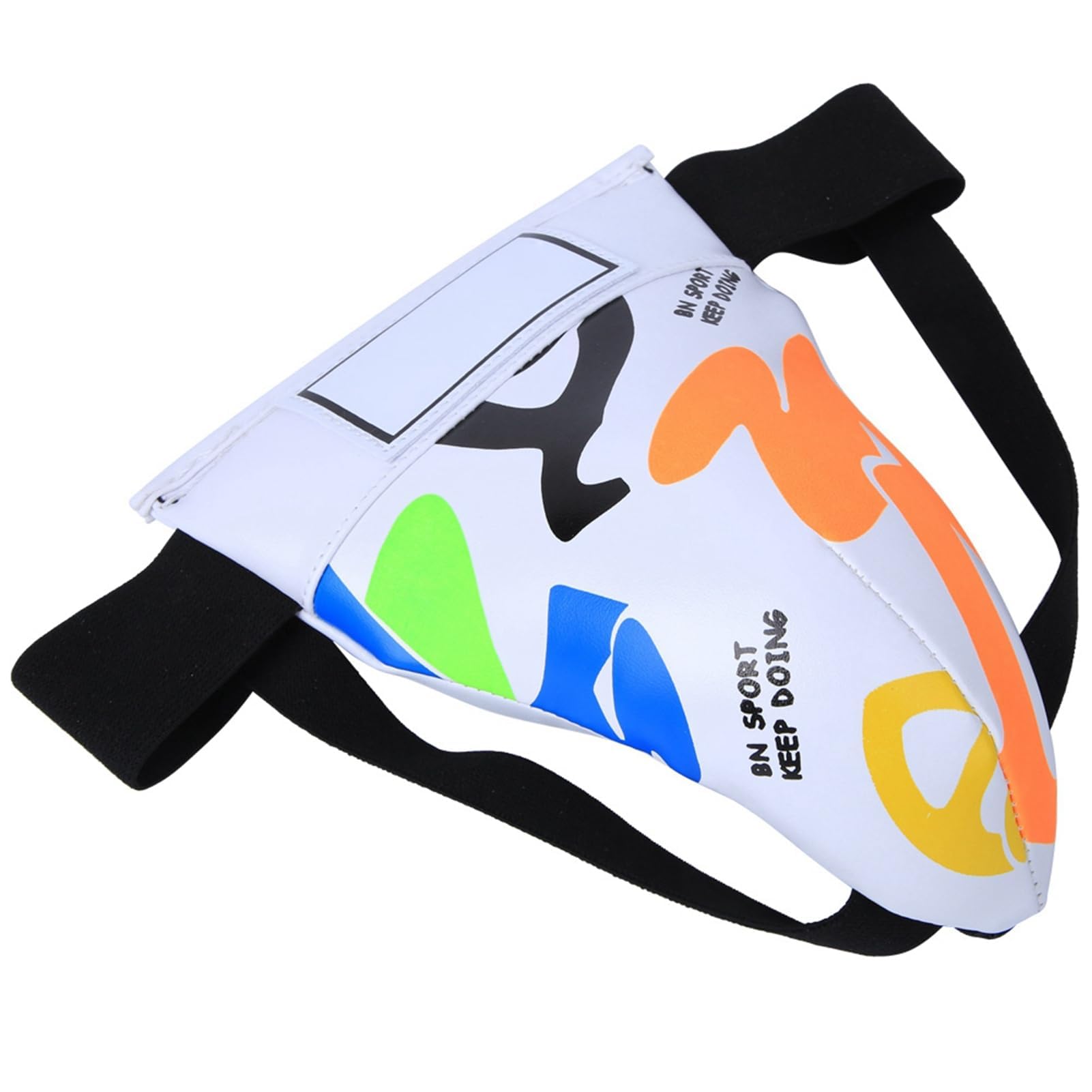 Protezione inguinale per bambini, attrezzatura protettiva per boxe per bambini protezione inguinale traspirante con graffiti per allenamento di boxe e taekwondo