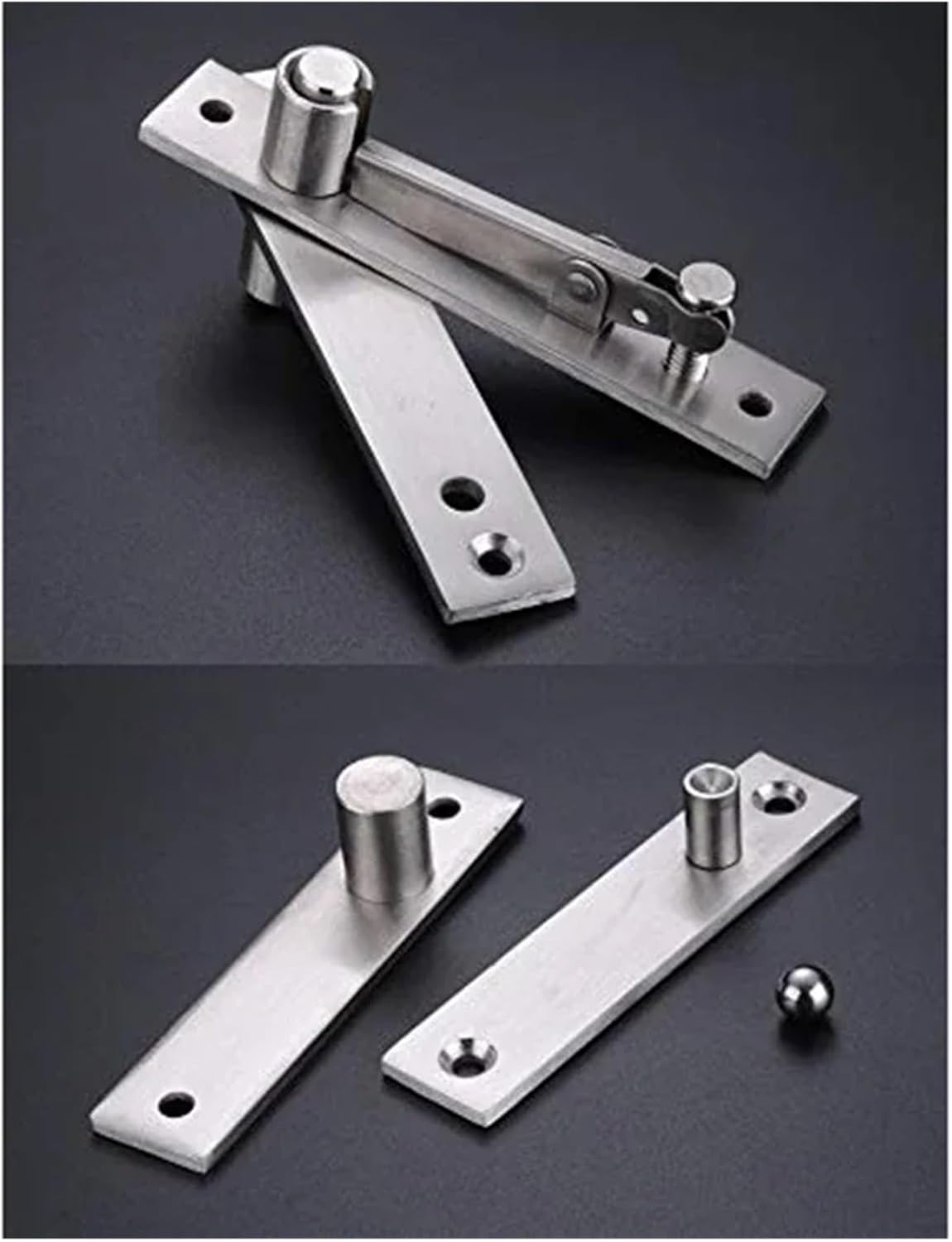 20 Sets of Stainless Steel Pivot Heavy Duty Rotating Shaft Wooden Door Hinge Shaft Murphy Positioning Door Shaft Hidden Shaft