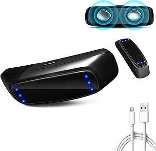 Anti Snoring Devices, Pulse Feedback, Snore Stopper Chin Mounted, 6 Adjustable Modes, Snoring Solution for Men & Women, Portable Snoring Relief for Home Travel