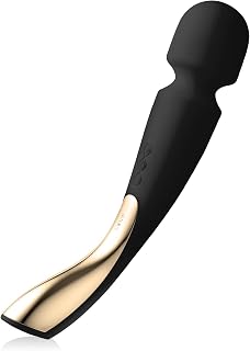 LELO SMART WAND 2 Large All-Over Body Handheld Waterproof Vibrator and Wand Massager, Vibrating Massager for Her and Wand Massagers for Neck and Back with 10 Vibration Patterns, Black