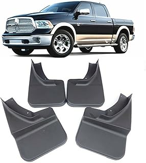 Outdoorking 4 Pezzi/Set Paraspruzzi per Auto Modellati con Parafanghi per 2009-2018 per Dodge per RAM 1500 2500 3500 Parafango Spruzzata Parafanghi Auto