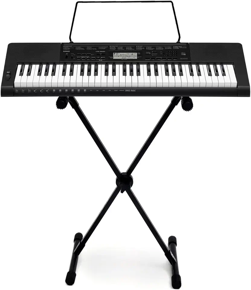 Kit Teclado Casio CTK3500 Arranjador Musical 5/8 61 Teclas Com Suporte Em X