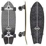surf skate carver Aspectos: ABEC-5 Cromado Mindless Surf Skate Fish Tail Skateboard, Adultos Unisex, Black (Negro), 29,5\'\' x 9,75\'\'