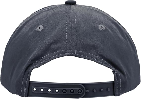 5 Panel High Profile Relaxed Cotton Blend Rope Hat, Navy