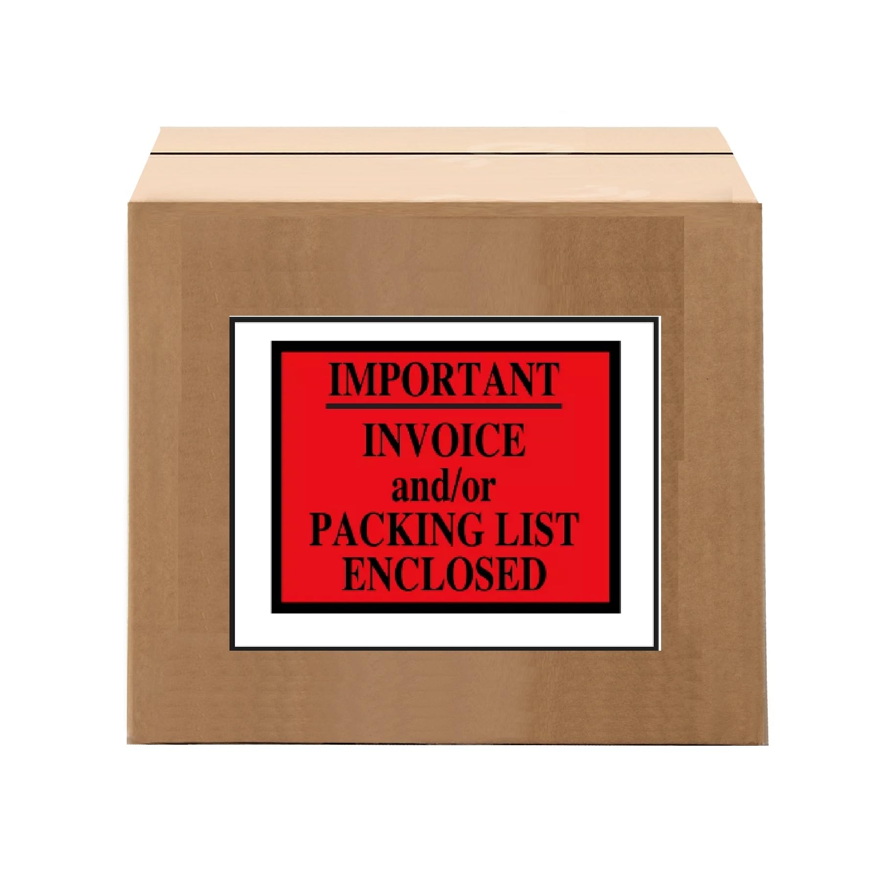 GPI - Sobres de plástico para facturas y/o listas de embalaje, 11,4 x 15,2 cm, con tira autoadhesiva, carga superior para listas de embalaje, facturas y papeleo, paquete de 1000 unidades