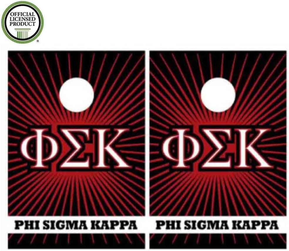 VictoryStore Cornhole Games - Phi Sigma Kappa Cornhole Bag Toss Game - Starburst - 8 Bags Included
