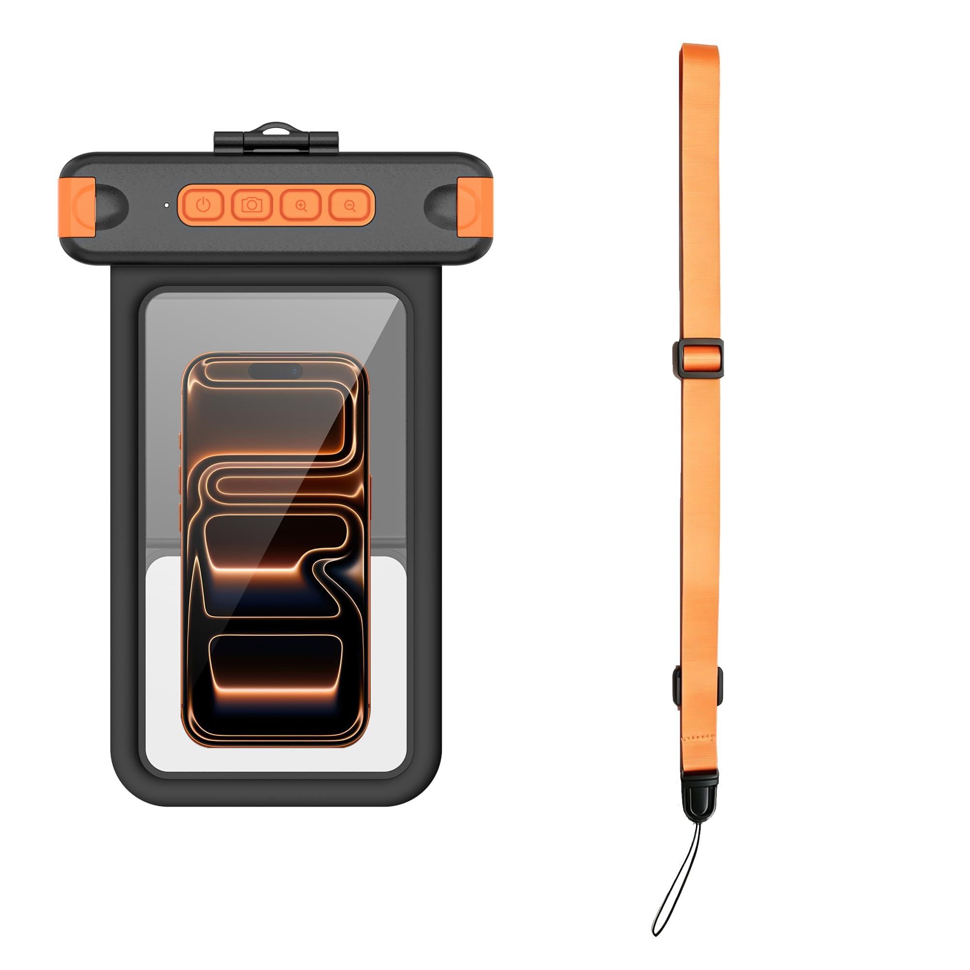 Custodia impermeabile per iPhone 17 16 15 14 Pro Max Samsung Galaxy S26 S25 Ultra Case Touch Screen Cordino incluso Fotografia subacquea IPX8 Borsa a secco per cellulare (universale adatta