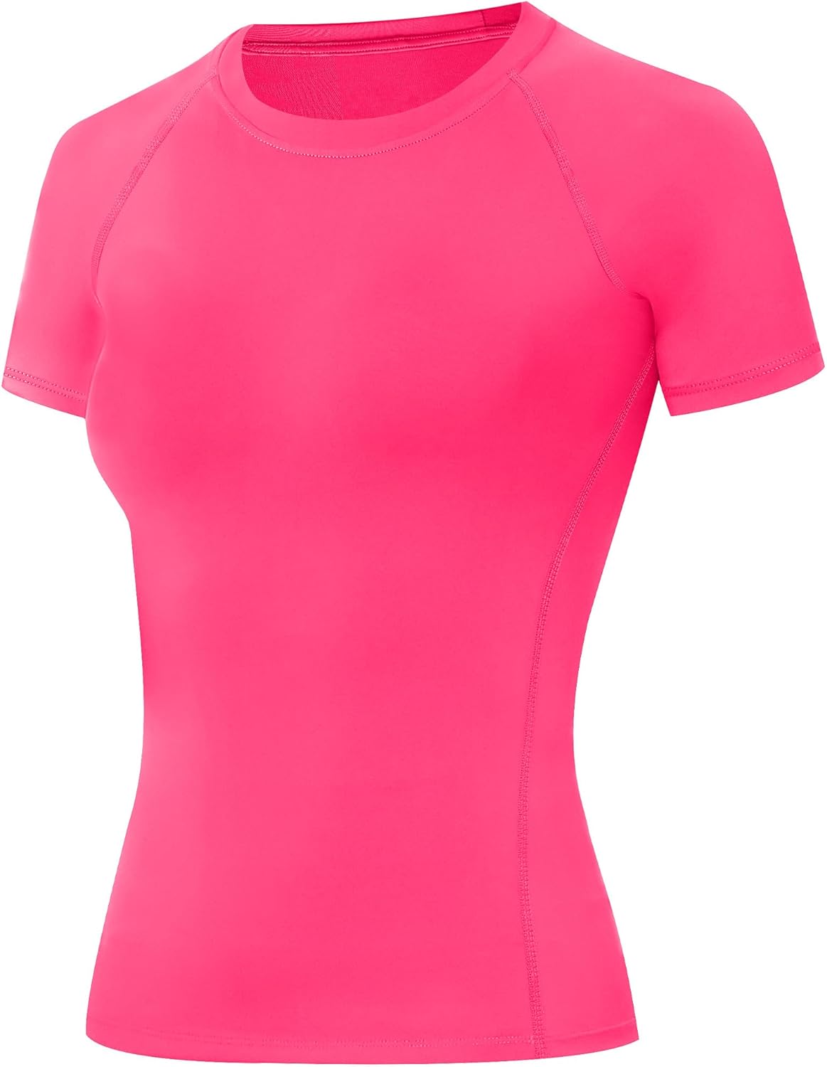 Runhit Compression Shirt Women Short Sleeve Workout Tops Athletic Gym Moisture Wicking T-Shirt Running Yoga Base Layer