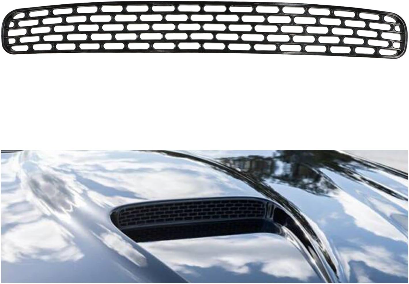 Hood Screen Insert Grille Front Compatible with 1998-2002 Camaro SLP SS Replaces HT12369964