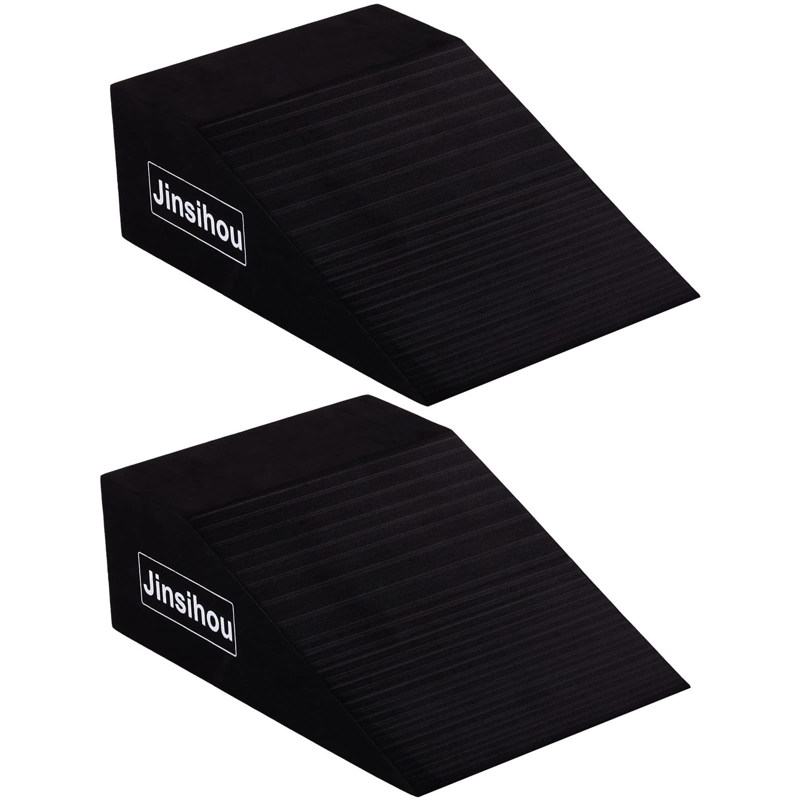 Squat Wedge Ramp Block Non-Slip Slant Board, 2pcs EVA Foam Leg Calf Foot Ankle Knee Stretcher, Incline Platform For Heel Elevated Squat, Calf Raise, Weightlifting, Yoga, Pilates, Plank, Push up