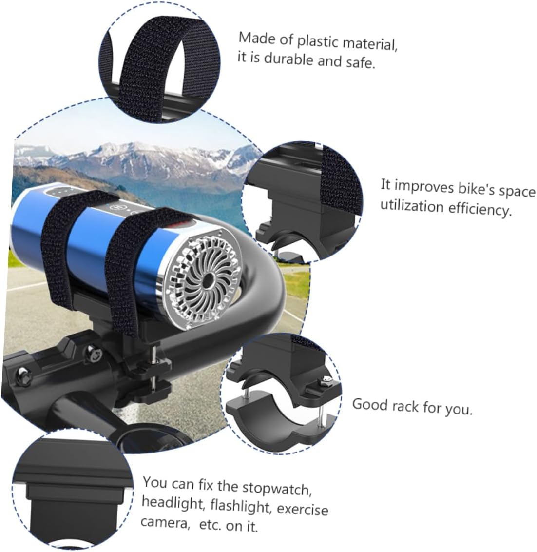 Flashlight Holder Riding Night Universal Handlebars Mountain Cycling Bracket Holder for Bike Handlebar