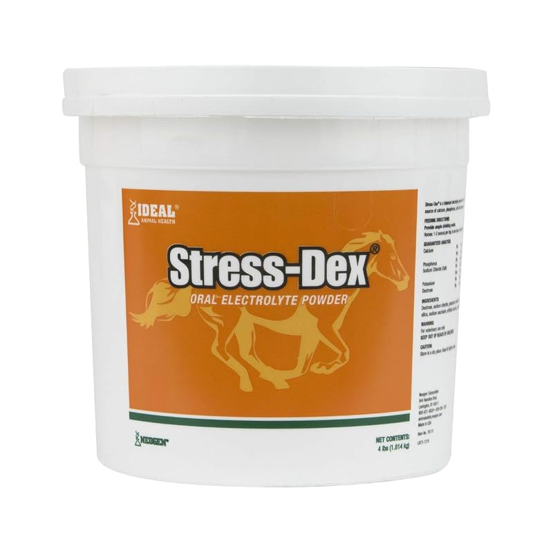 Suplemento eletrolítico em pó para equinos Neogen Stress-Dex, 1,81 kg