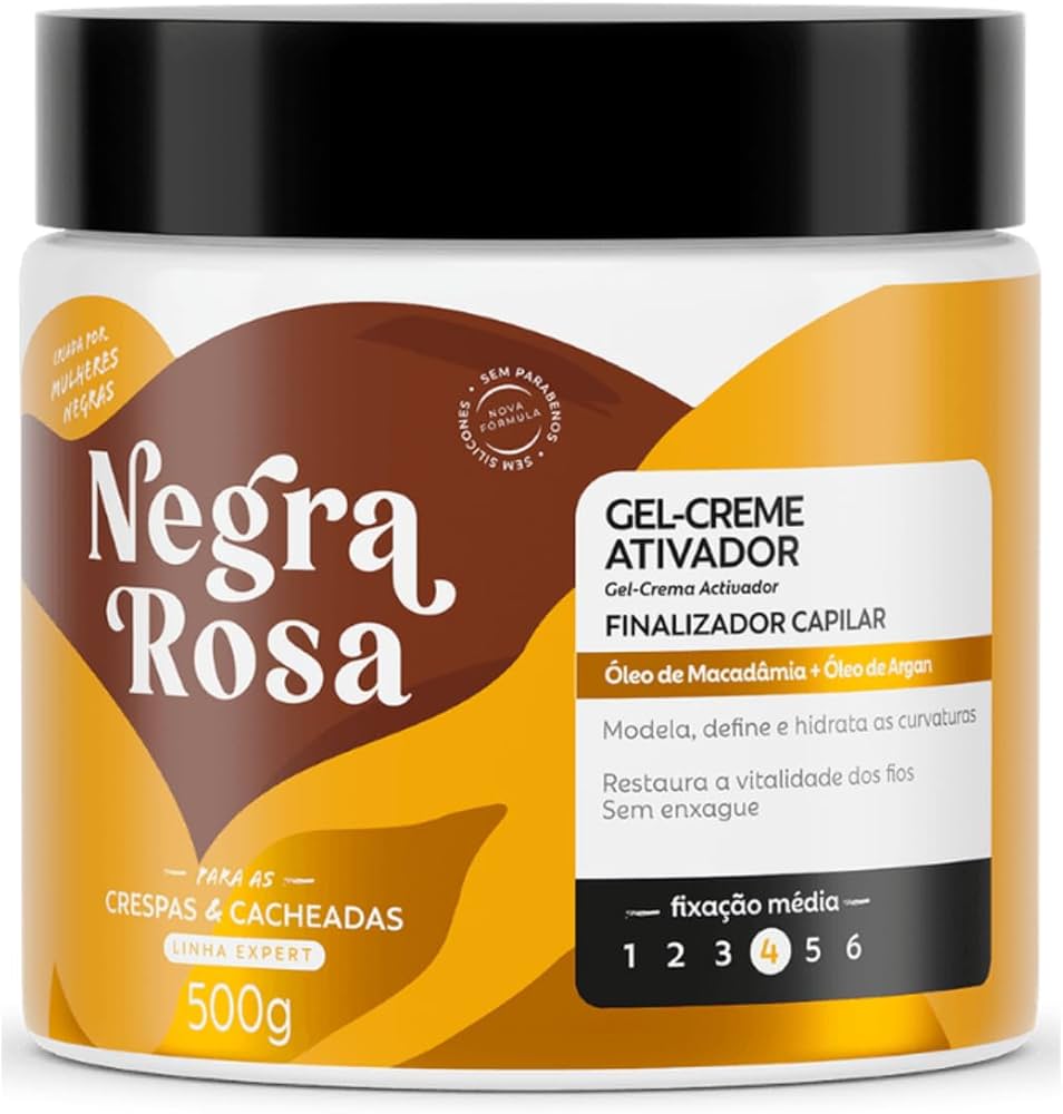 GEL CREME ATIVADOR DE CACHOS NEGRA ROSA | Amazon.com.br