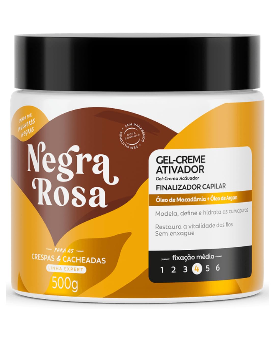 GEL CREME ATIVADOR DE CACHOS NEGRA ROSA | Amazon.com.br