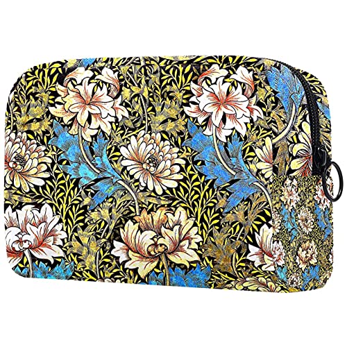 Cadeaux pour Hommes Femmes Maquillage Sac de Toilette Pochette Petit Sac cosmétique - William Morris Vintage Peony Fleur Jardin Cover