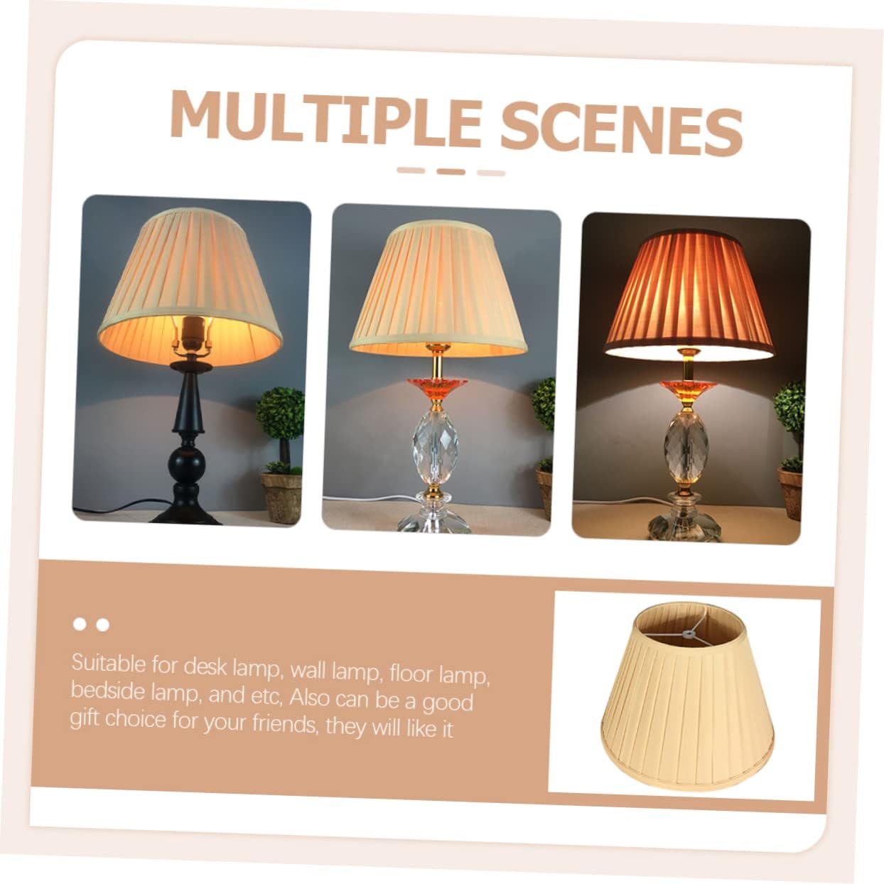 Lurrose Small Lamp Shade Ceiling Lamp Shade Indoor Light Cover Sturdy and Elegant