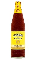 Vista 1 de Louisiana Brand - Salsa picante para amantes del ajo, botella de vidrio de 6 onzas líquidas (paquete de 1)