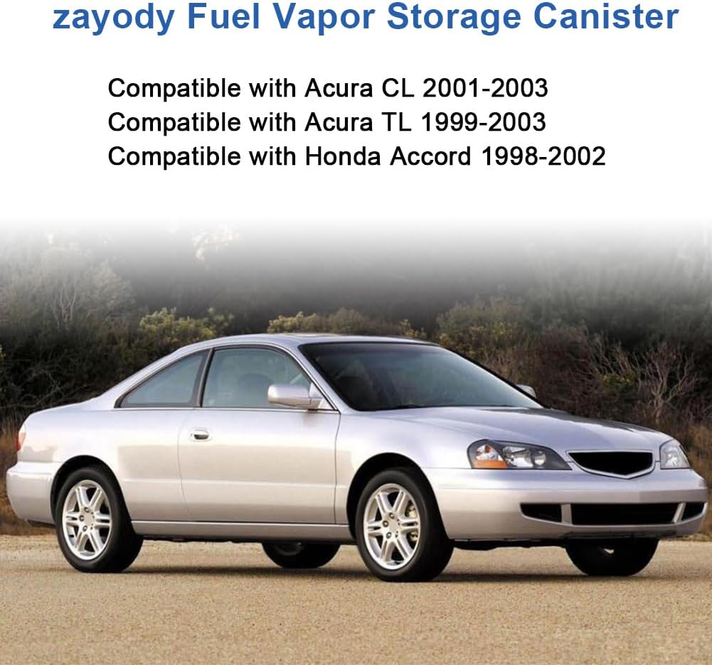 Vapor Canister Compatible with Acura CL 2001-2003 Acura TL 1999-2000 Honda Accord 1998-2002 Fuel Vapor Charcoal Canister Replacement for 911-758 17011S84A00 4B1079 CP1234 CP3082 VC4027