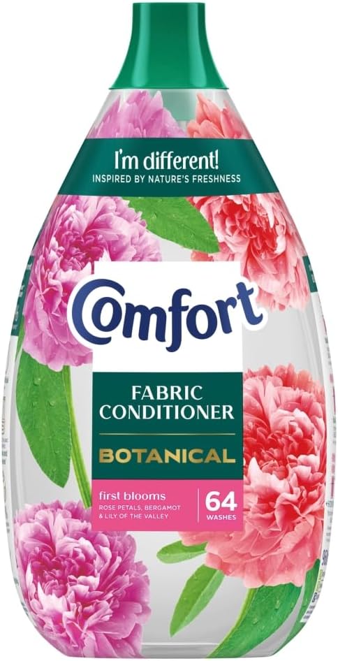 Comfort ボタニカル ファースト ブルーム ファブリック コンディショナー 柔軟剤 CrystalFreshの透明フォーミュラが新鮮に咲き、自然にインスパイアされた960ml(64回分)
