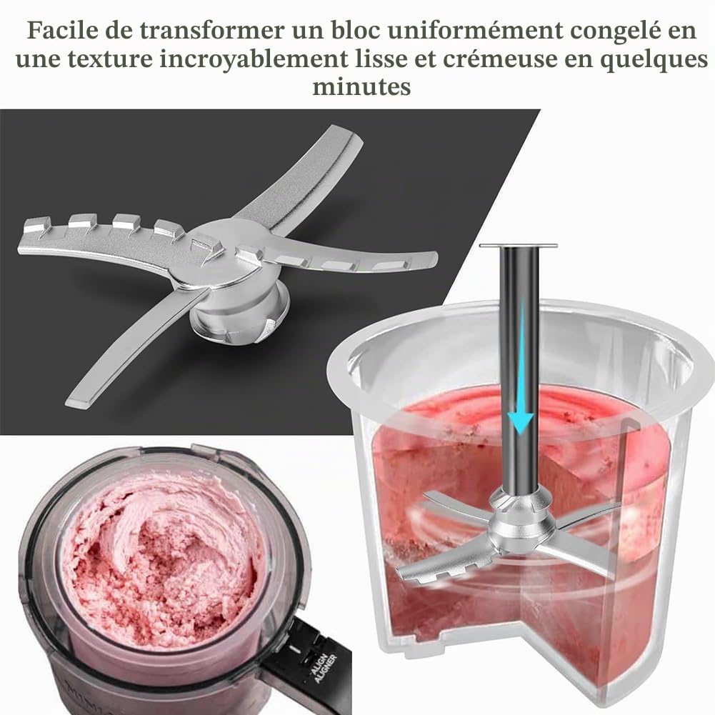 Pour Ninja CREAMi Deluxe, pelle à crème glacée, pièce de rechange compatible avec la machine à crème glacée Ninja Creamy NC501 NC500 séries, accessoires en acier inoxydable Creamie