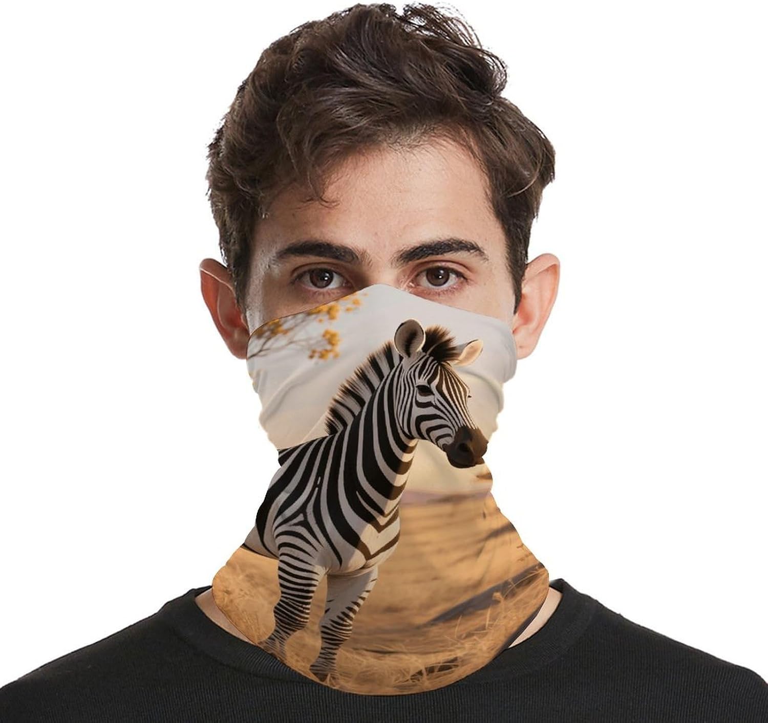 Sun UV Protection Neck Gaiter Upf 50+ Balaclava Ski Grevy's Zebra on Grassland Face Mask Summer Face Cover Scarf Breathable Bandana for Fishing Hunting Kayaking Hiking Cycling Outdoor Activities