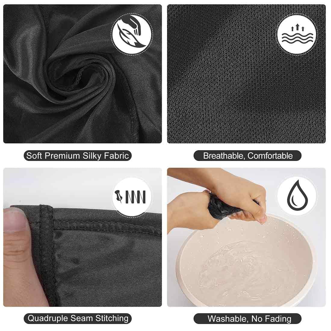 2 Pezzi Cuffia Nuoto Elastica, Comoda Cuffia da Nuoto in Tessuto Mantiene I Capelli Puliti, Traspirante, Adatta a Uomini, Donne e Bambini