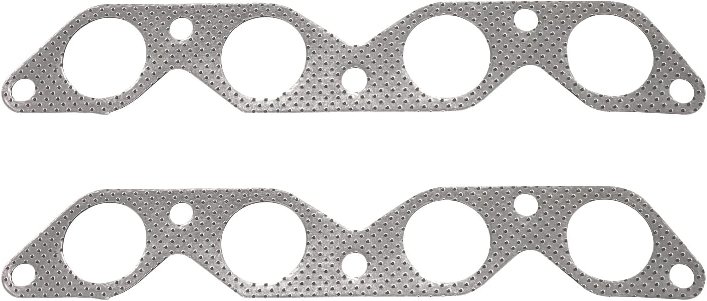 DNA MOTORING GKT-A-HD-TC9316L Aluminum Reinforced Graphite Exhaust Gasket Compatible with 88-97 Corolla / 90-97 Celica 1.6L 4AFE 1.8L 7AFE Engines