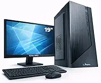 PC DESKTOP COMPLETO CPU 12ª I3 12100 16GB DDR4 SSD 240GB MONITOR 19'' BIVOLT WIFI