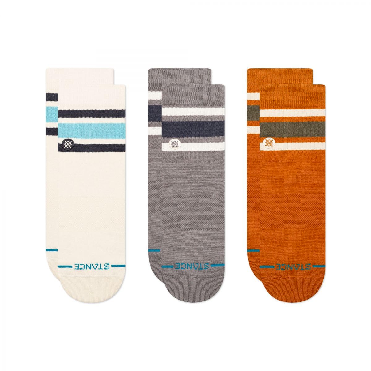 Stance Unisex Boyd Quarter 3-Pack Ivory Medium