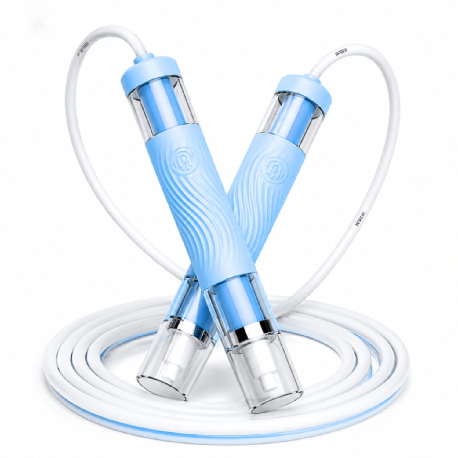 Adjustable Skipping Rope for Cardio Exercise Men Women Kids White Blue Gym Freestyle Skipping Rope (White, Blue, Length: 280 cm)-image-7