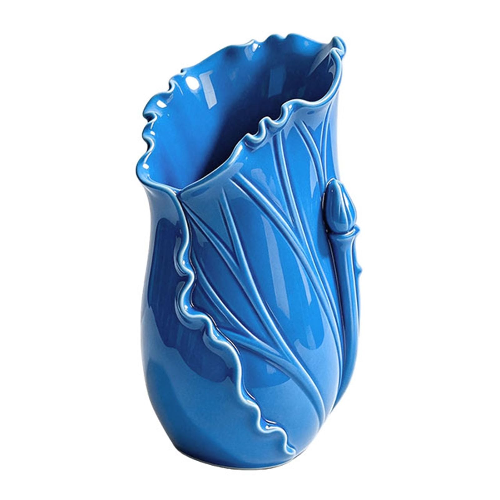 Glifora Lotus Leaf Pen Holder - Decorative Pencil Holder, Modern Desk Organiser for Office Supplies and Makeup Brushes