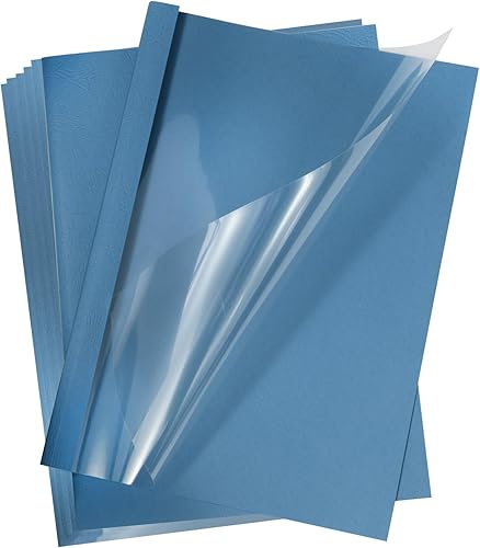 PATIKIL Cubierta de encuadernación térmica de 0.2 pulgadas, 20 piezas de polietileno de 35 a 50 hojas de presentación de papel protector de archivos