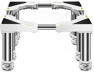 Washing Machine Stand BaseDryer Refrigerator Base Stand Height 7.9in Adjustable Washing Machine Base Anti-Vibration Mat Air Conditioner Base Home Appliance Rack for Dishwasher ice