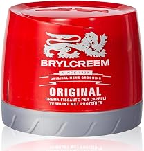 2x Brylcreem ORIGINAL LIGHT GLOSSY HOLD Mens Hair Styling Cream RED TUB 150ml