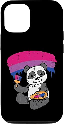 iPhone 14 Pro Panda Painting Animal LGBTQ Bisexual Flag Gay Pride Ally Bi Case