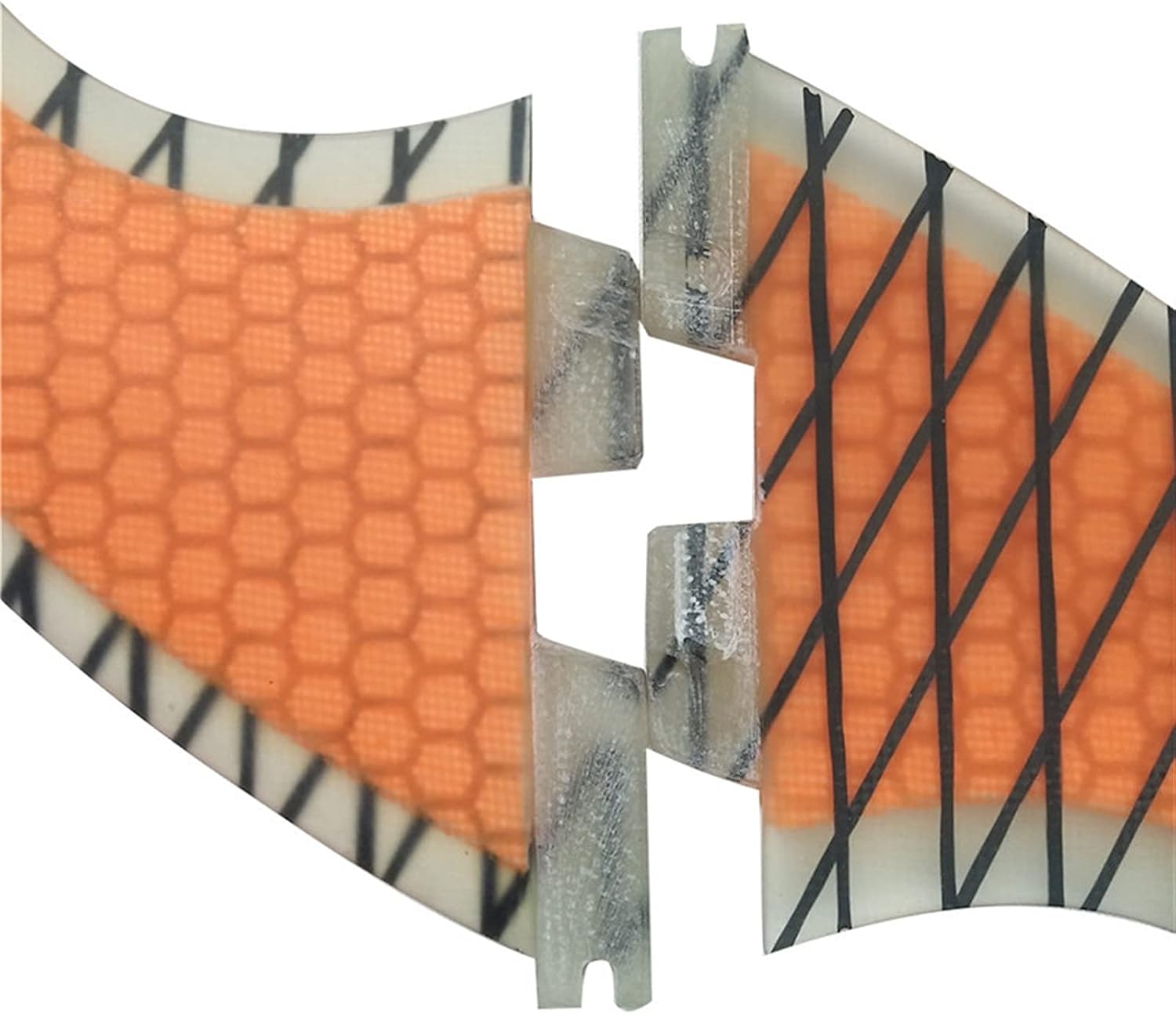 Surfing Fins 2Pcs Surfboard Tail Rudder Fiberglass Surfing Accessories Paddle Board Fin Replacement