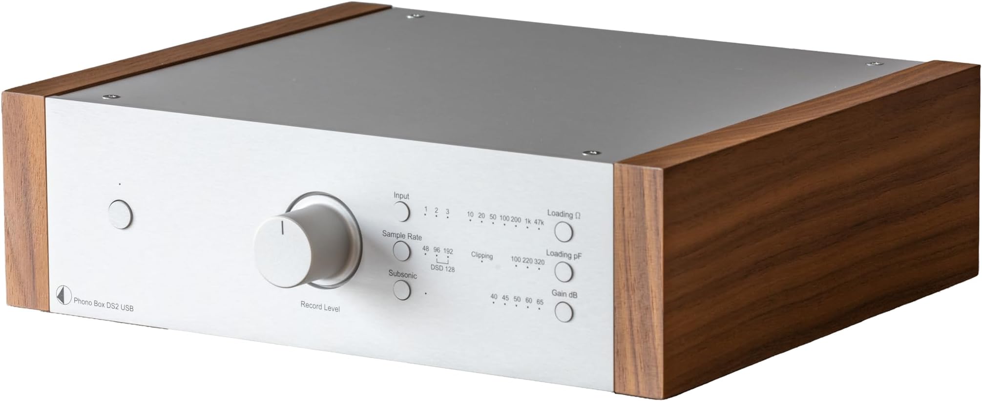 Pro-Ject DS2 Phono Box USB Silver/Walnut