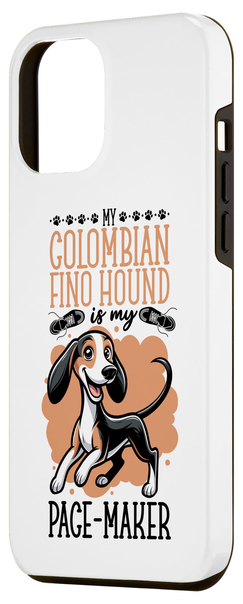 iPhone 14 Plus Running with Colombian Fino Hound Case - Image 2