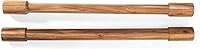 Vista 4 de Ironwood Gourmet Palos de amasar de madera de acacia, juego de 2 palos de amasar largos