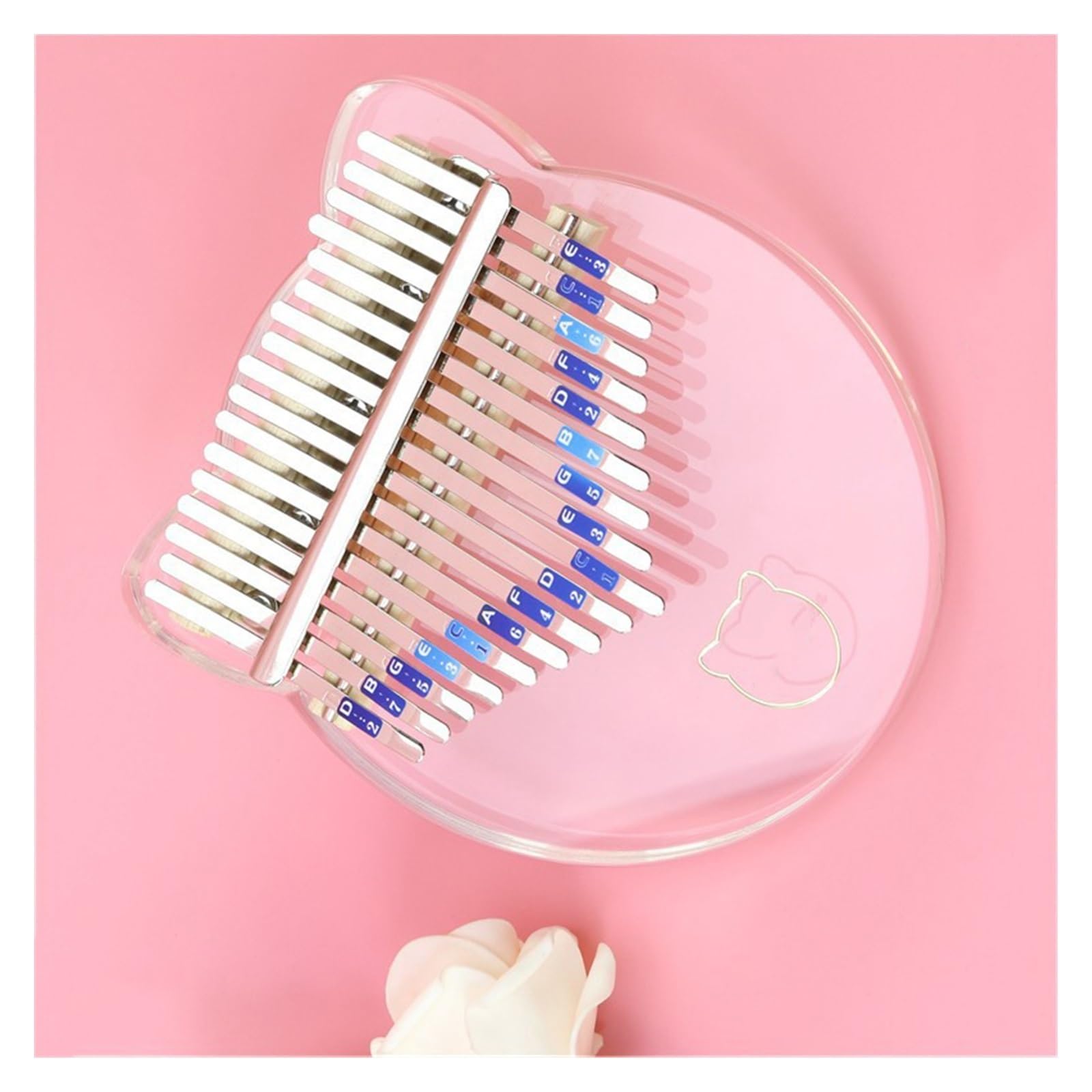 Anfänger Kalimba Komplettes Zubehörset 17-Ton-Kalimba für Anfänger Acryl-Kalimba Fingerklavier Daumenklavier (Color : 3)