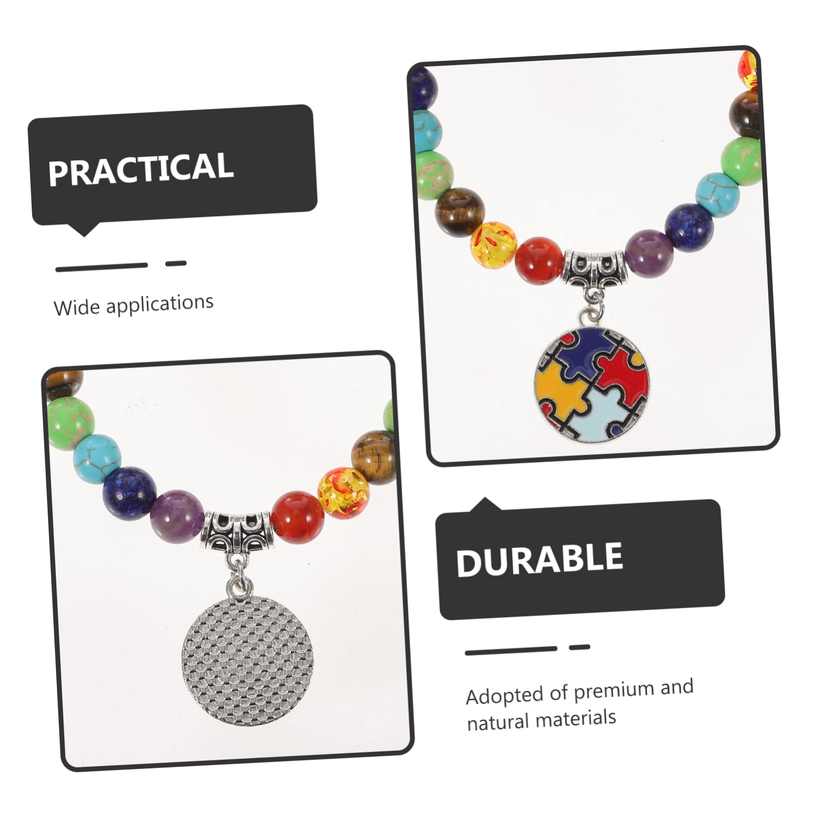 Women's Jewelry Joyas de encantos de ángel Colgante Que fabrican Pulseras para Mujeres de Color Infantil de Color Infantil para niños niños Colorido Pulsera de Piedra Infantil Necklace