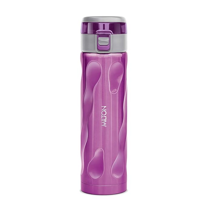 MILTON Stylish 500 Stainless Steel Water Bottle (Purple, 500ml, Pack of 1)