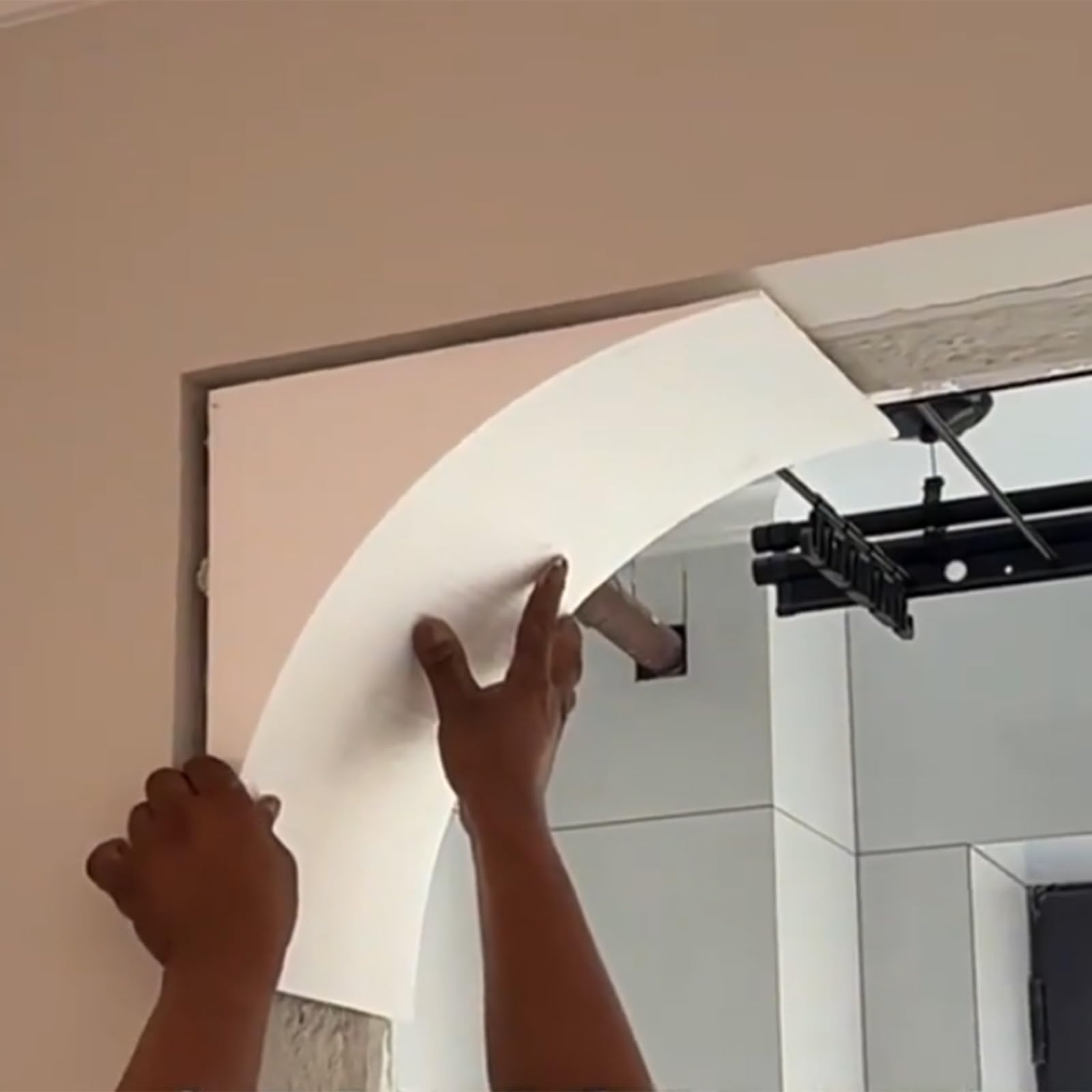 Uniwersalny zestaw łuków drzwiowych do łatwej instalacji DIY, nowoczesne zakrzywione narożniki na balkon i drzwi wejściowe