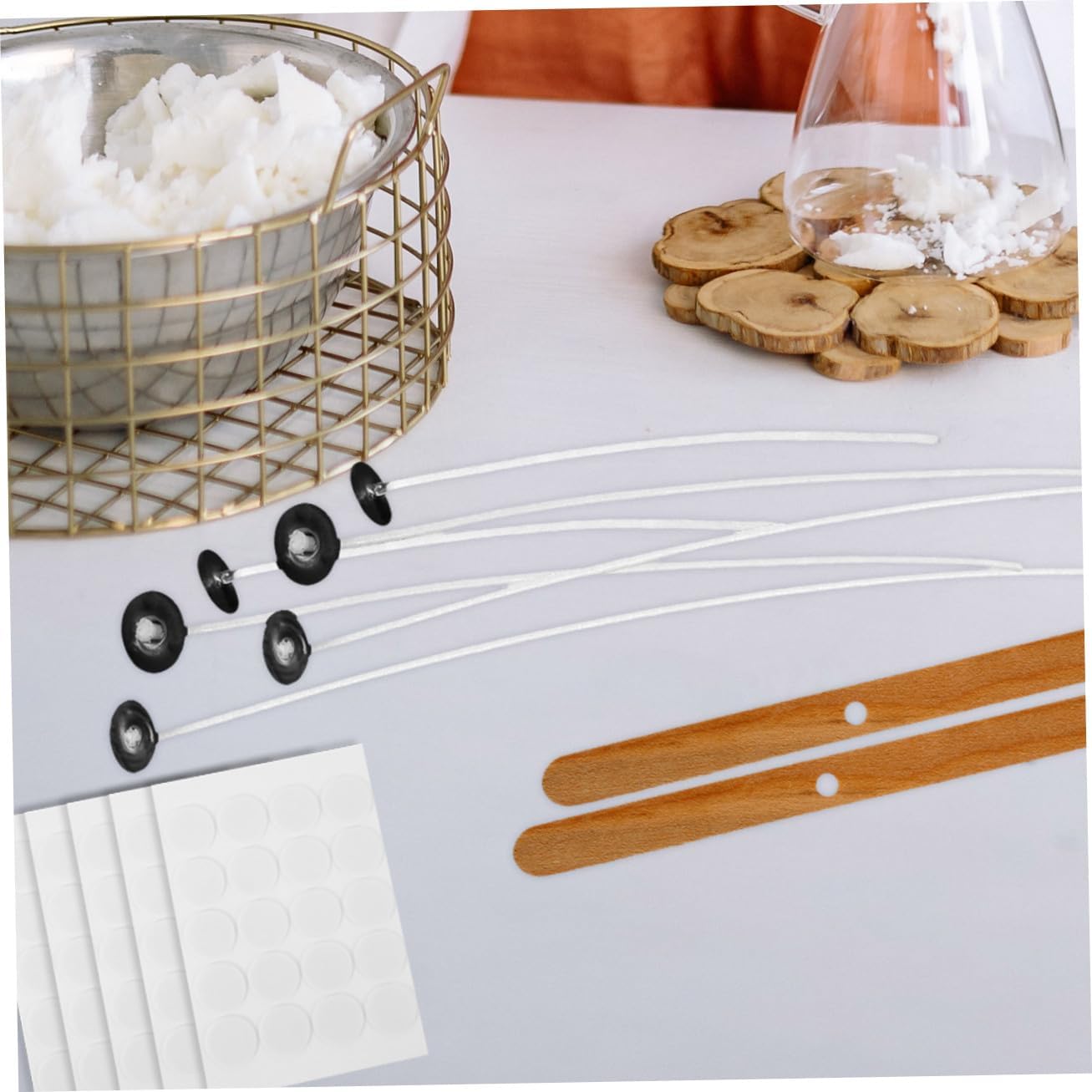 Uonlytech DIY Candle Making Kit with Wick Holders for Home Projects