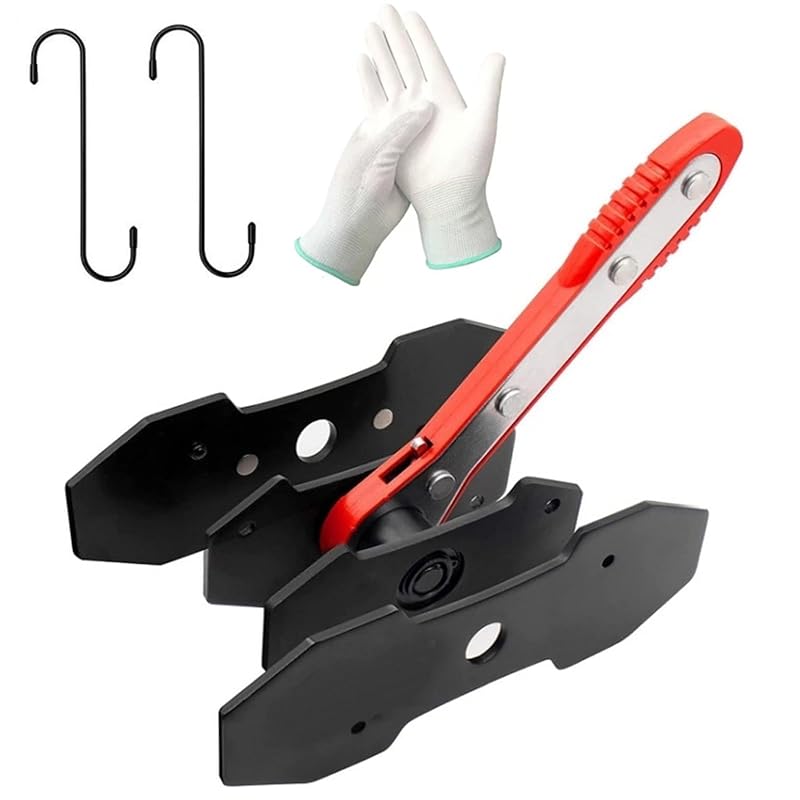 Ferramenta com catraca para ajuste e compressão de pistão de pinça de freio TAIPOXUN com 2 ganchos, 2 placas de aço e luvas