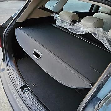 Parcel Shelf For Kia For Seltos 2024 Auto Accessories Retractable Trunk Cargo Cover Parcel Rack Anti-Peeping Shield Privacy Rear Trunk Parcel(Leather)