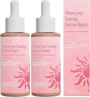 2025 New Advanced Sunless Tanning Drops to Drink, Enhances Natural Tan, Promotes Skin Health and Pigmentation, Moisturizes Skin, No Streaks, Sun-Kissed Glow (2 PCS)