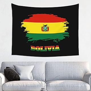 Tapestry Vintage Bolivia Bolivian Flags Poster Bedroom Wall Hanging 29x37 inches Funny Home Decor Tapestries for Living Room Dorm Party Decoration Backdrop