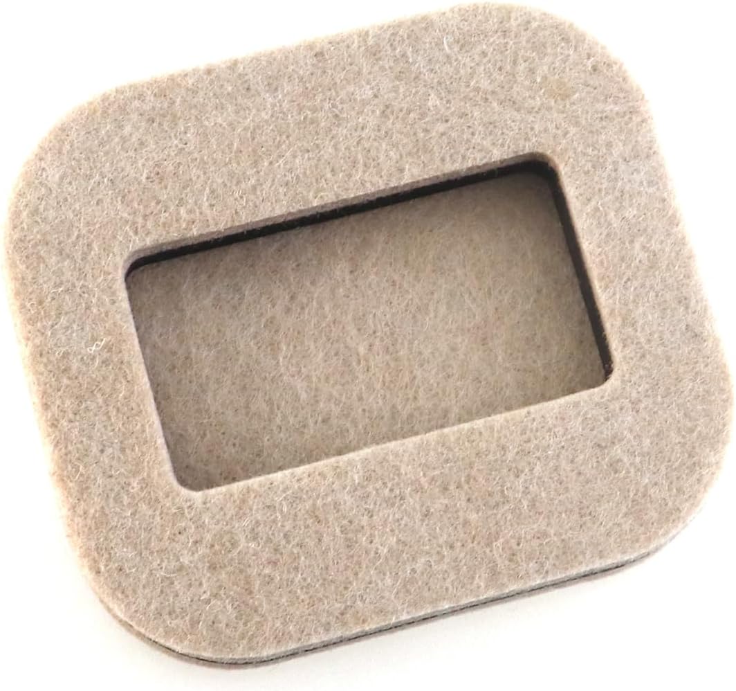 4PCS Felt Furniture Castor Cup 7x8cm Anti Slip Pad Scratch Resistant Hardwood Floor Protection Mat Suitable for Sofa Dressing Table Bed Chair