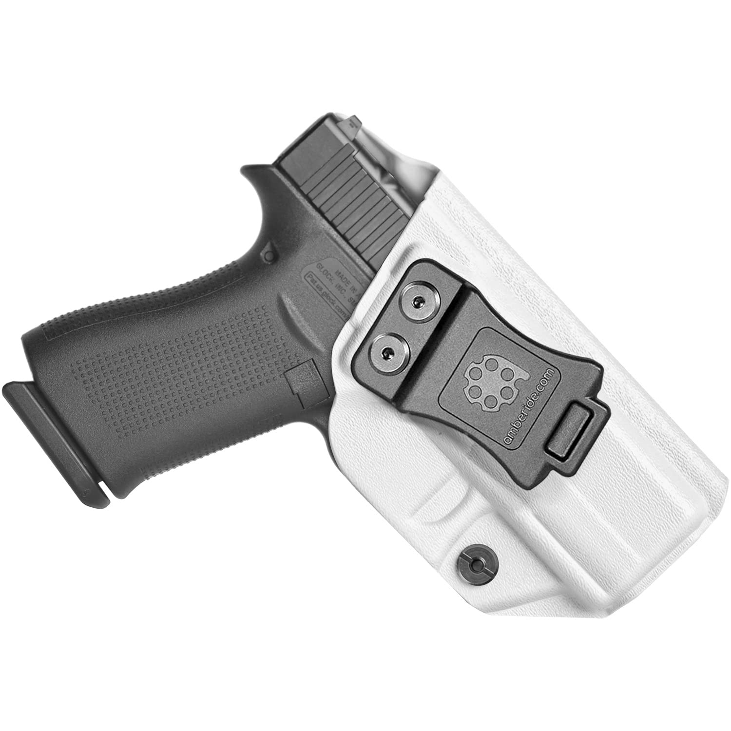 Amberide KYDEX Holsters for Glock 43/43X & 43X MOS | Adjustable Cant | Inside & Outside Waistband Concealed Carry Options | IWB & OWB for Ultimate Comfort & Stability